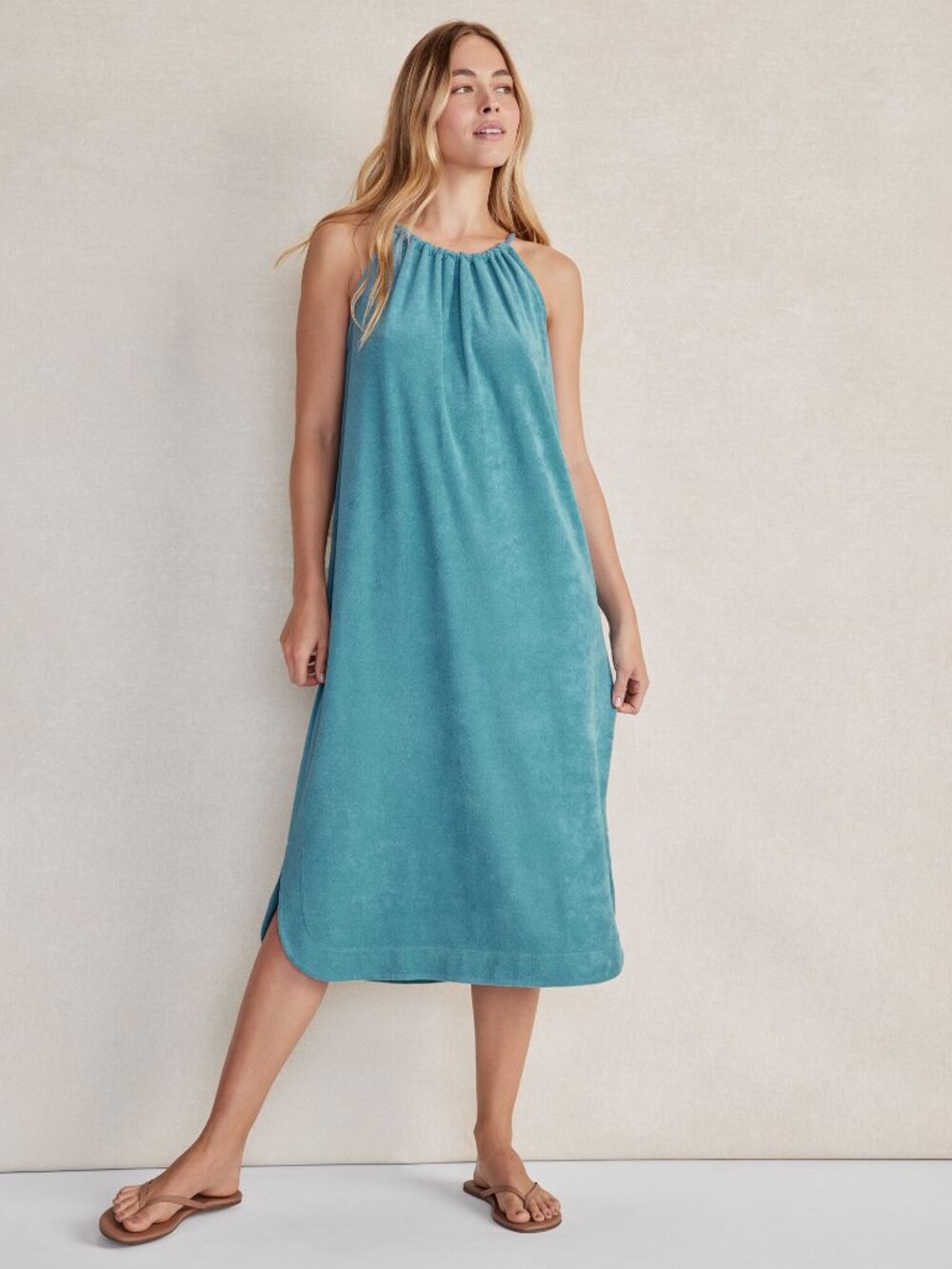 Haven Well Within Long Terry Cloth Halter Dress